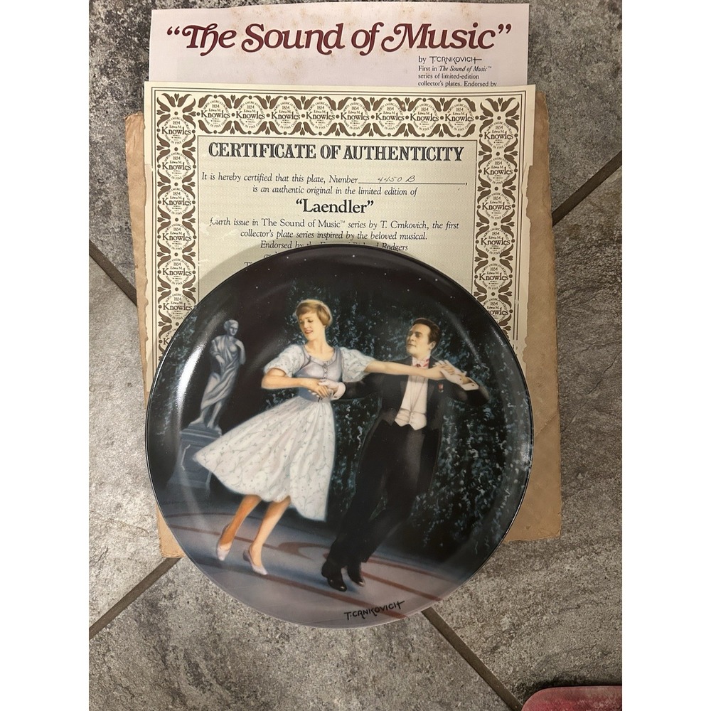 6 EDWIN KNOWLES THE SOUND OF MUSIC COLLECTORS PLATES COMPLETE SET LOT COAS*BOXES - Picture 5 of 14